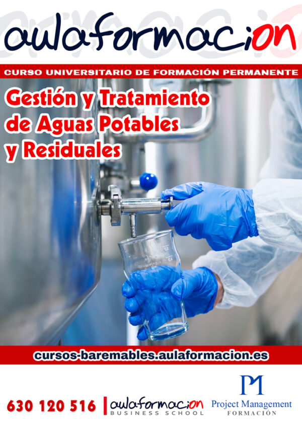 curso gestión y tratamiento de aguas potables y residuales