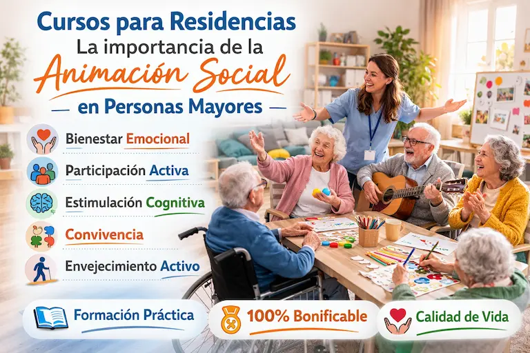 Cursos para trabajadores de residencia en Animación Social | AULAFORMACION