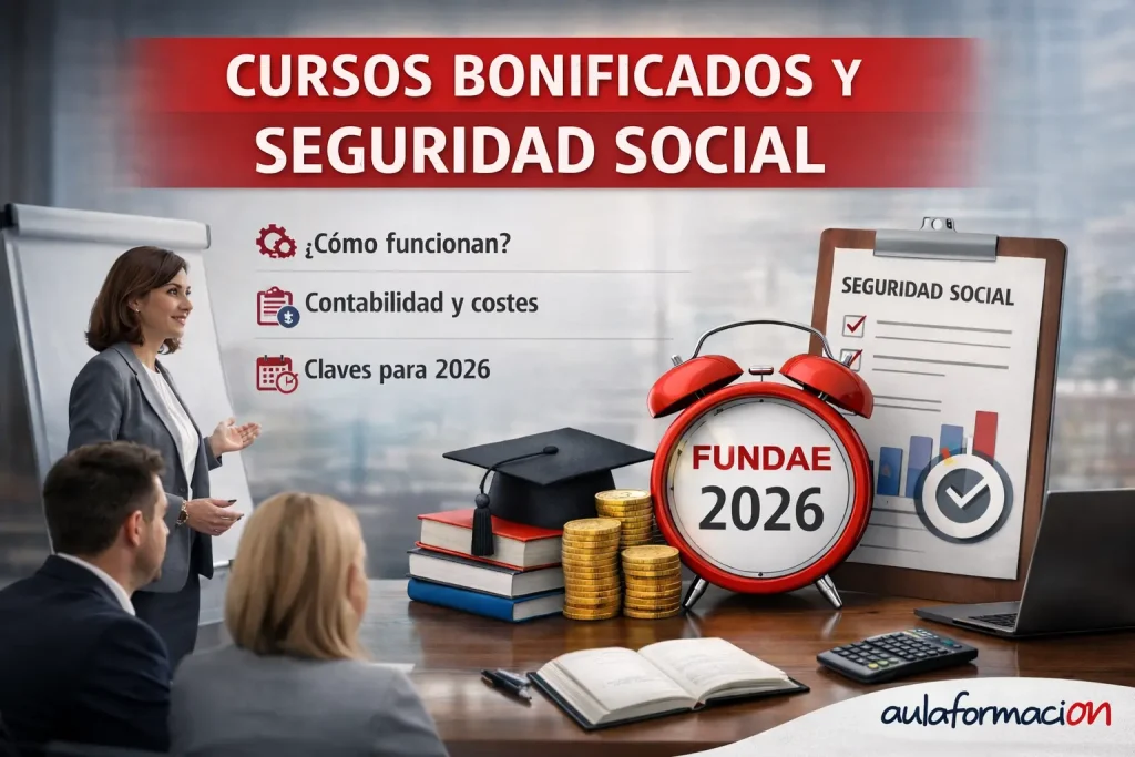 Cursos bonificados Seguridad Social 2026: cómo funcionan y cómo no perder el crédito