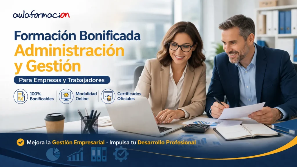 Formación Bonificada para Administración y gestión - AULAFORMACION