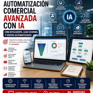 Automatización Comercial Avanzada con IA | Curso Online
