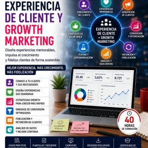 Curso de Experiencia de Cliente y Growth Marketing bonificado FUNDAE — Customer Journey, NPS, Growth Loops y métricas de crecimiento