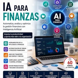 Curso IA para Finanzas utilizando ChatGPT, Copilot, Excel y Power BI para automatización y análisis financiero