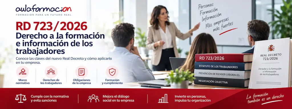 "RD 723/2026: el derecho a formación, por escrito desde octubre