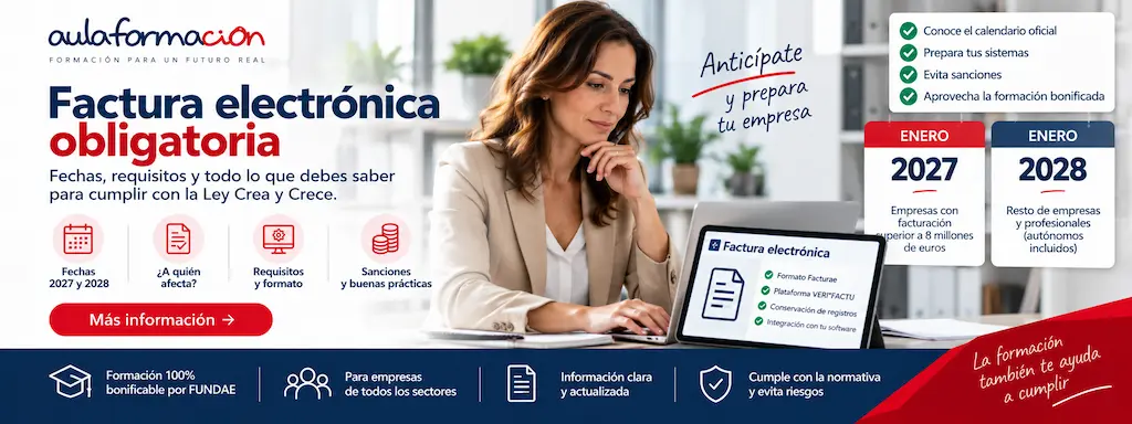 Factura electrónica obligatoria: ya hay fechas, 2027 y 2028
