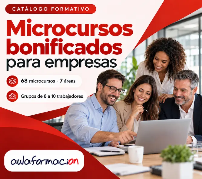 Microcursos bonificados para empresas | Aulaformación
